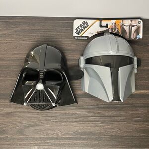 Star Wars Darth Vader and Gray Mandalorian Set NWT 5y+ HARDCOVER